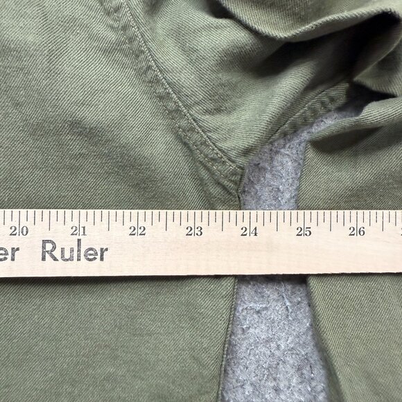 Kuhl Work Shirt Men L Green Long Sleeve Cotton Tencel Canvas Pockets - Picture 11 of 15